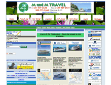 Tablet Screenshot of mandmtravel.com